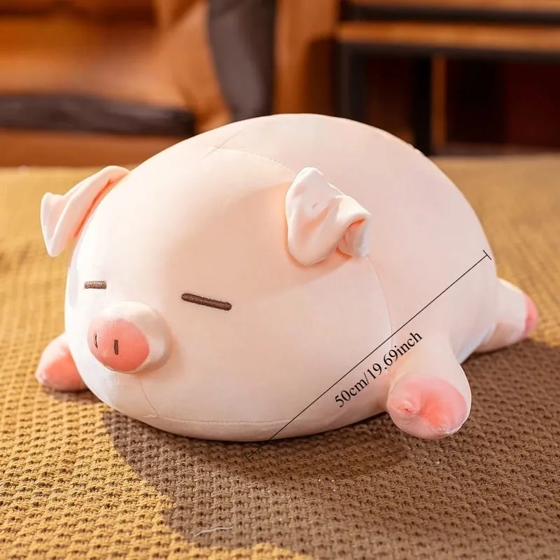1 pçs super macio descompressão festa porco pano boneca porco porco travesseiro brinquedo de pelúcia com múltiplas especificações para escolher