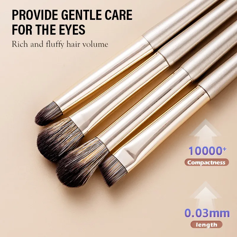 5/8/10/13/15 pçs pincéis de maquiagem profissional conjunto de ferramentas de ouro compõem kits de ferramentas de escova para sombra delineador pincéis cosméticos — image 2