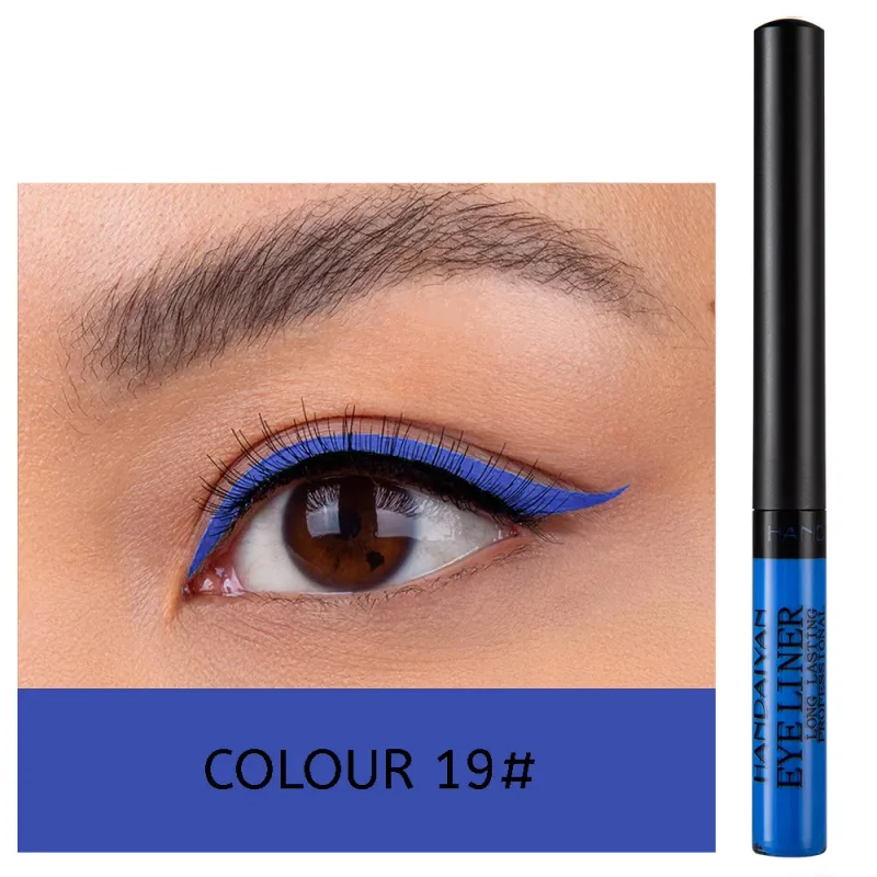 Caneta delineadora neon com luz uv, maquiagem para olhos, vermelho, à prova d'água, cor líquida, lápis de maquiagem, cosméticos, amarelo, fosco, roxo