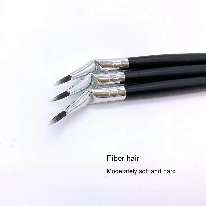1 件彎眼線化妝刷精密斜角眼線刷眼影眼眉工具細部眼線精密化妝工具