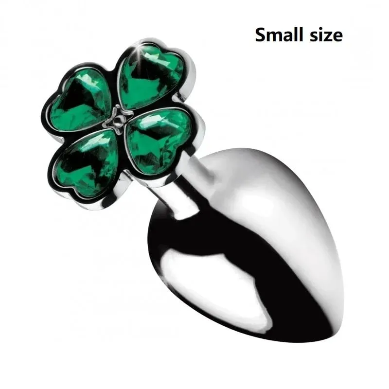 Small Size Metal Anal Beads Butt Plug Mini Rainbow Rose gold Butt Plug Crystal Jewelry Trainer Anal Dildo Masturbation Sex Toy