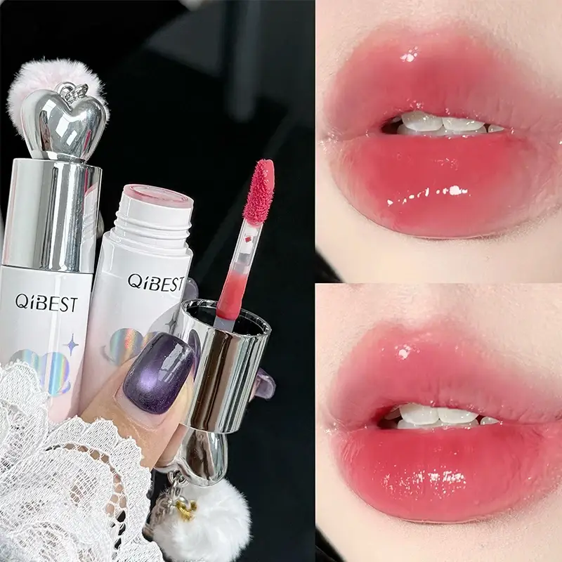 Liquid Lip Gloss Lipstick Glossy Finish High-Shine Lasting Moisturize Non-Stick Glassy Lip Glaze Makeup Lip Stain Pigment