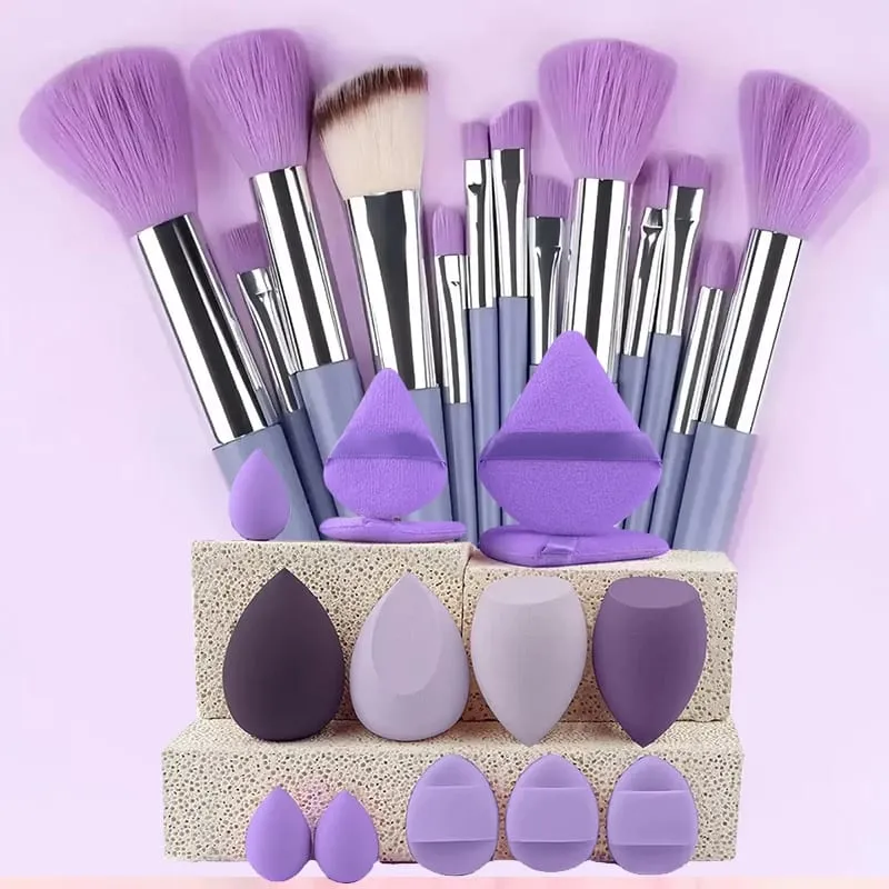 24 pcs Makeup Brush Sets Professional Cosmetics Brushes Eyebrow Powder Foundation Shadows Pinceaux Make Up Tools