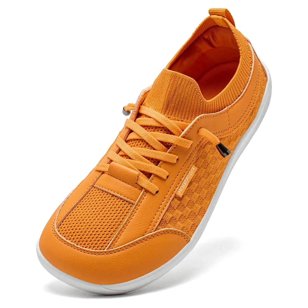 Sapatos descalços unissex com salto zero, tênis de bico largo, leve, respirável, minimalista, para atividades ao ar livre