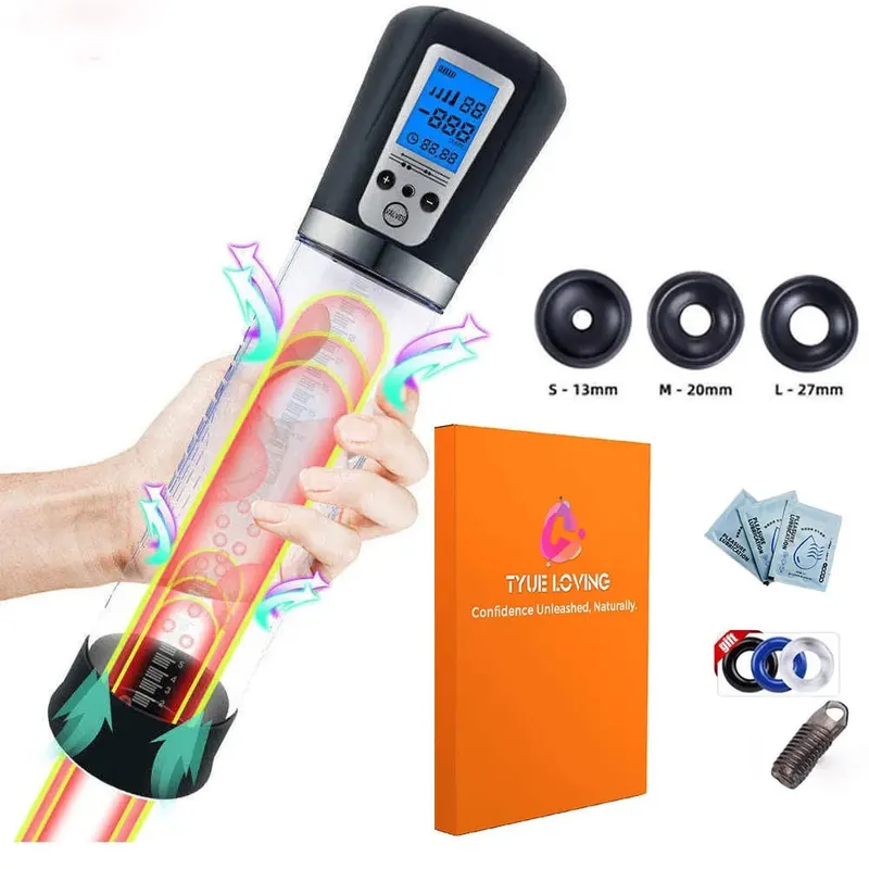 Bomba peniana automática, ereções aprimoradas, recarregável, vácuo, pau, ampliador, tamanho do pênis, brinquedos sexuais masculinos e masturbador vaginal
