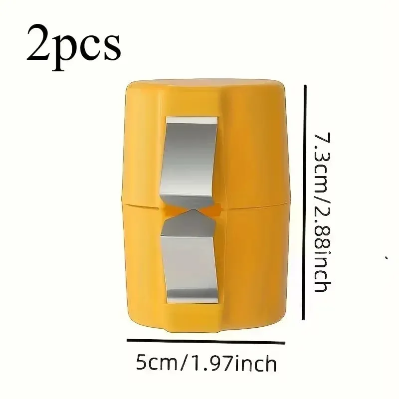Separador e descascador de ovos, 2 peças, manual rápido e fácil, com lâminas, base antiderrapante, design compacto para cozinhar em casa