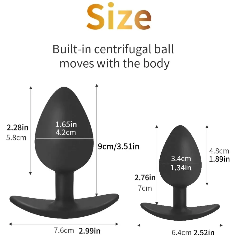 1pc silicone anal plug bolas embutidas iniciante ao tamanho sênior nádegas g-ponto massagem brinquedos sexuais adultos