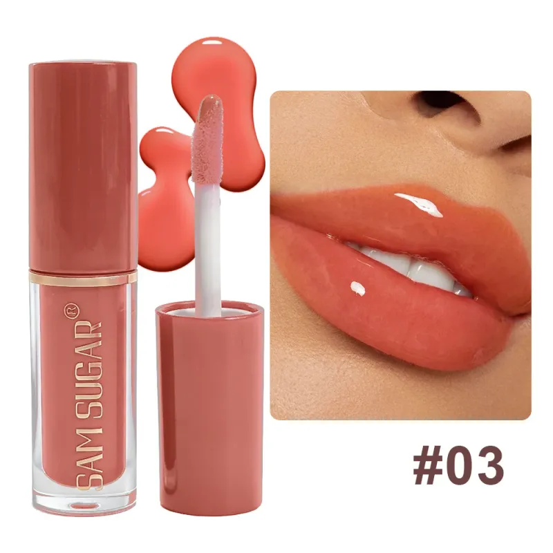 Mini brilho labial transparente, brilho labial, óleo de longa duração, hidratante, batom líquido, desbotamento das linhas labiais, maquiagem matiz labial