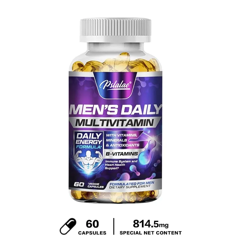 Suplemento multivitamínico masculino - fornece energia e resistência, apoia a saúde e vitalidade do coração, cérebro