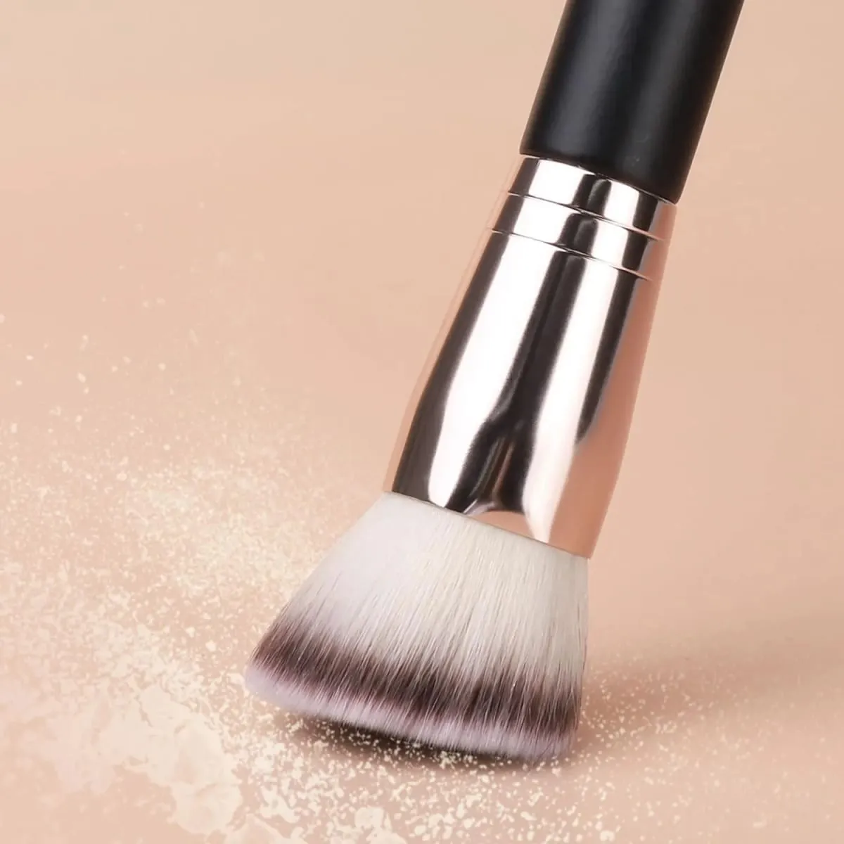 Pincel de maquiagem de base, pincéis de maquiagem de ponta dupla para misturar pó líquido, corretivo, creme, cosméticos, pincel de blush