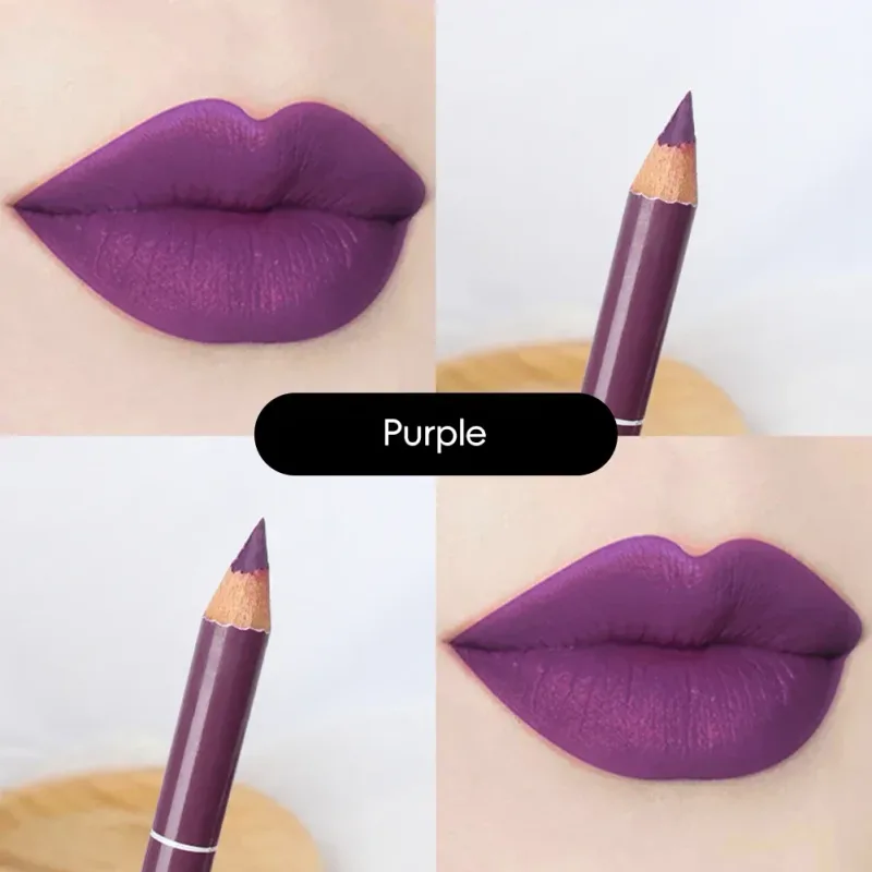 Waterproof Lip Liner Matte Nuede Red Long Lasting Makeup Pens Non-stick Cup Lipstick Women Party Makeup Lip Cosmetics