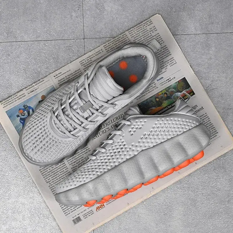 Homens confortáveis ​​tênis de corrida respirável sola grossa antiderrapante sapatos esportivos casuais amortecimento tênis de caminhada ao ar livre para mulher