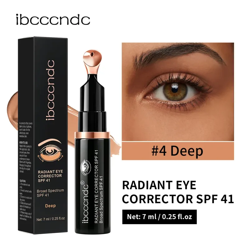 Lakerain protetor solar para os olhos, corretivo spf41, melhora a escuridão sob os olhos, hidratação de longa duração, alivia o inchaço, creme corretor de olhos
