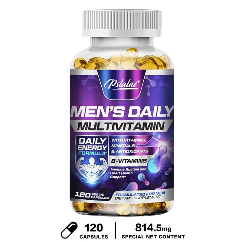Suplemento multivitamínico masculino - fornece energia e resistência, apoia a saúde e vitalidade do coração, cérebro