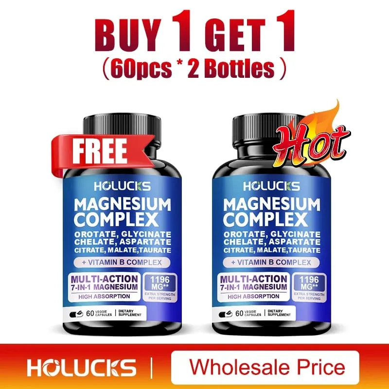 Suplementos complexos de magnésio-osso de memória e promovem a saúde do cérebro, apoio ao sono, relaxamento muscular, estresse e alívio de ansiedade