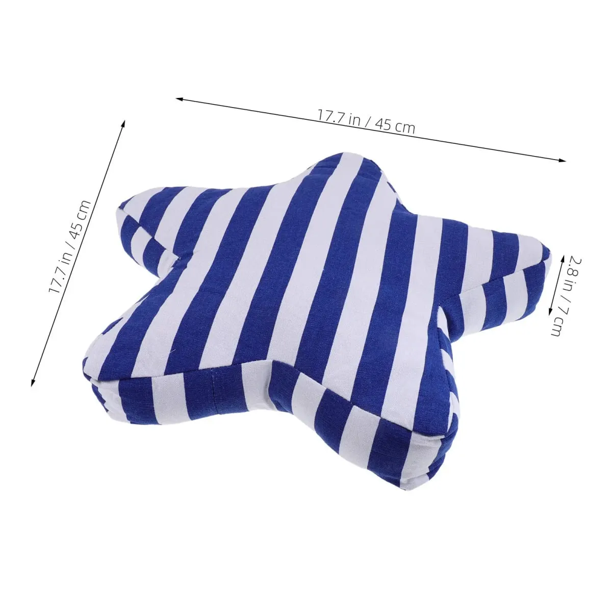 Listrado náutico estrela travesseiro estilo mediterrâneo lona estrela almofada para sofá cama ao ar livre decoração de casa costeira travesseiro acento