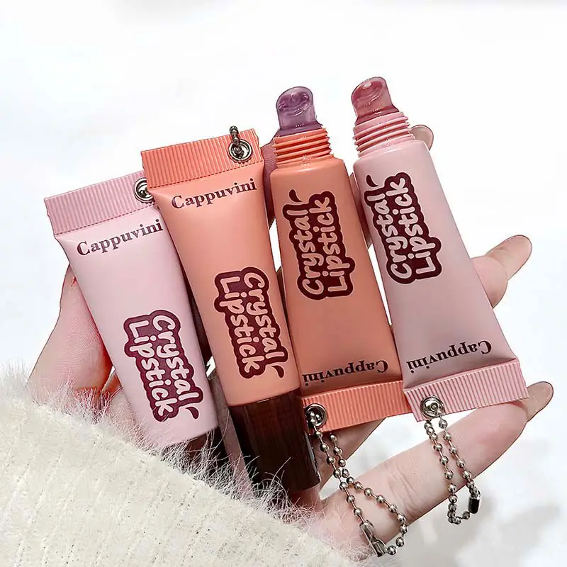 Brilho labial Cappuvini Caramel Shine - leve, duradouro e hidratante com ingredientes naturais para um acabamento brilhante