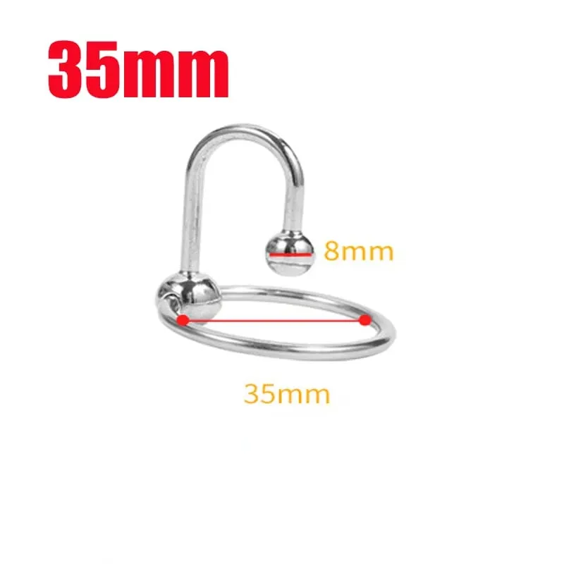 Sm dilatador uretral anel peniano, anel peniano retardador de ejaculação em aço inoxidável, bloqueio de atraso de contas de metal, plug fino de pênis, brinquedo sexual para homens
