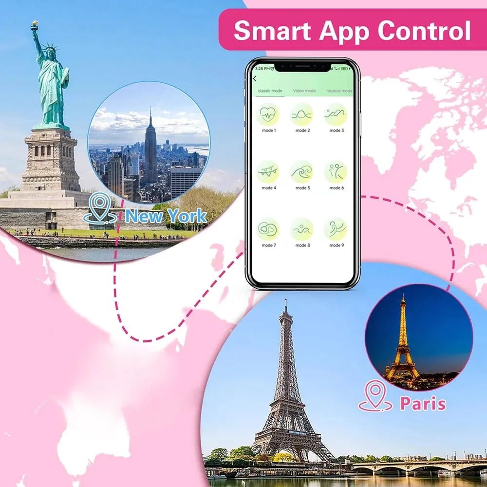無線藍牙 APP 假陽具振動器女式陰蒂刺激器 G 點按摩器佩戴振動蛋性玩具女性成人
