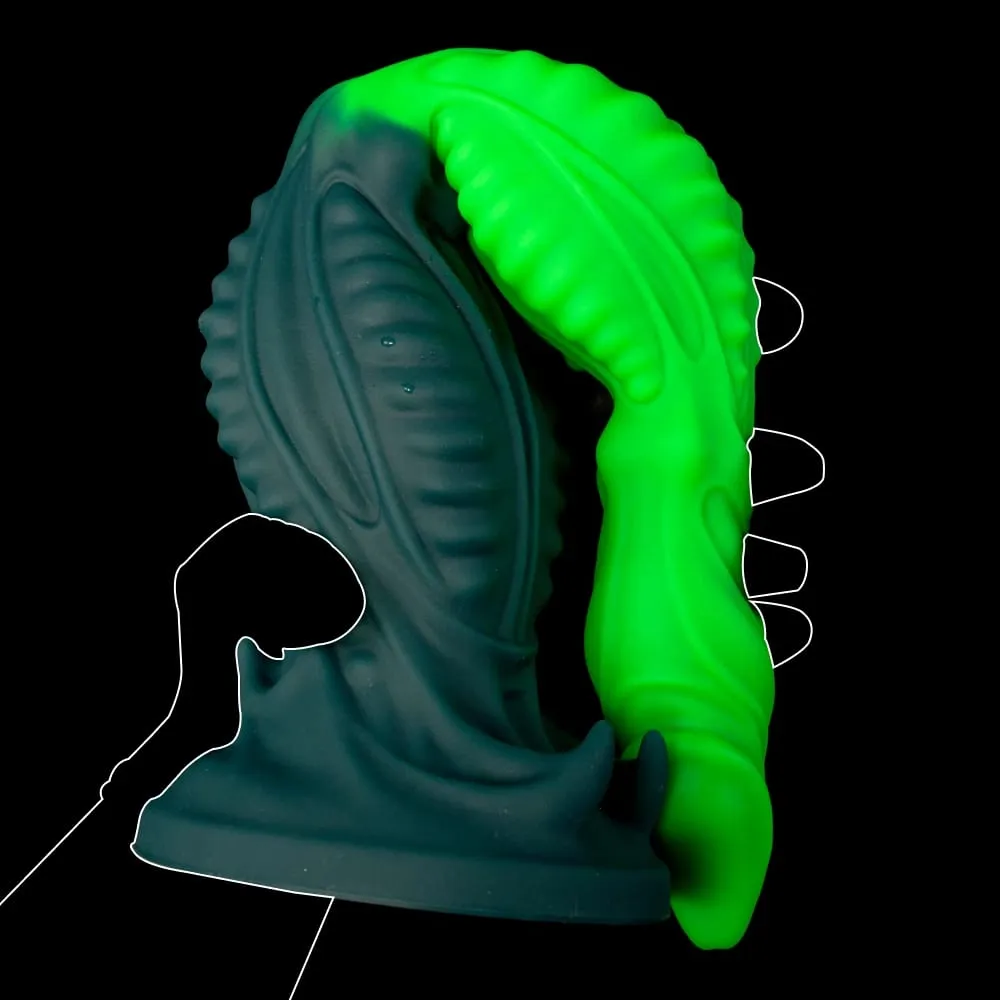 Oieffur enorme alienígena tentáculo butt plug fantasia anal vibrador estimulador traseiro adulto brinquedo sexual à prova dwaterproof água silicone forte ventosa
