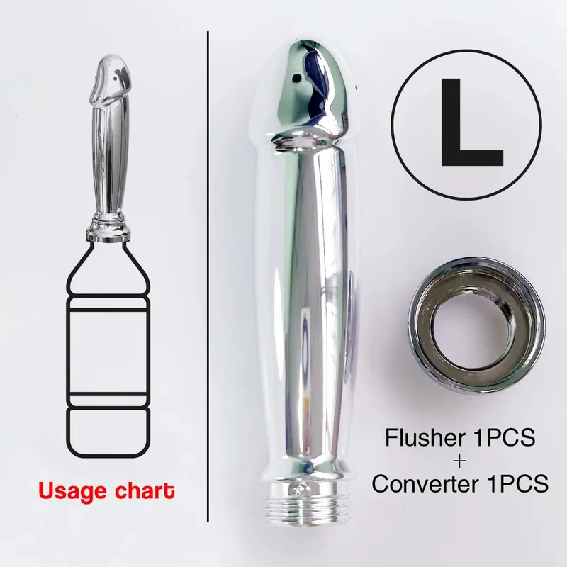 ABS anal vaginal douche Conversion head for outdoor use Posterior chamber irrigation multi-function plug-in shower sex toys