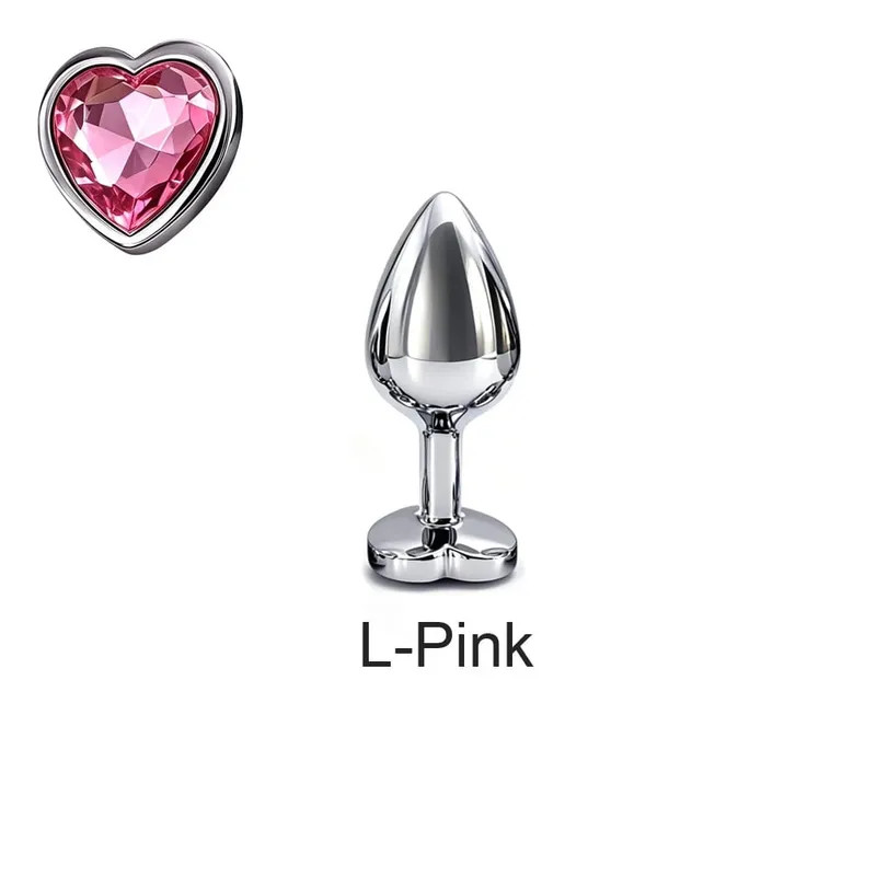 5 tamanhos de metal anal plug conjunto com base de coração suave massagem de próstata butt plug brinquedos sexuais para homens mulheres casais