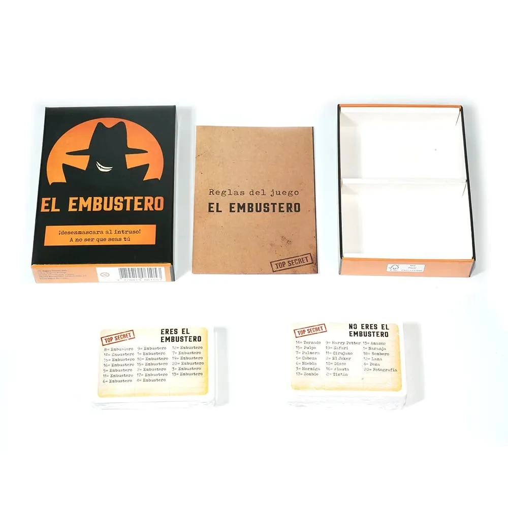 El Embustero Spanish Fun Party Card Game Strategy Bluffing & Creative Word‑Association Game for Friends to Unmask the Impostor
