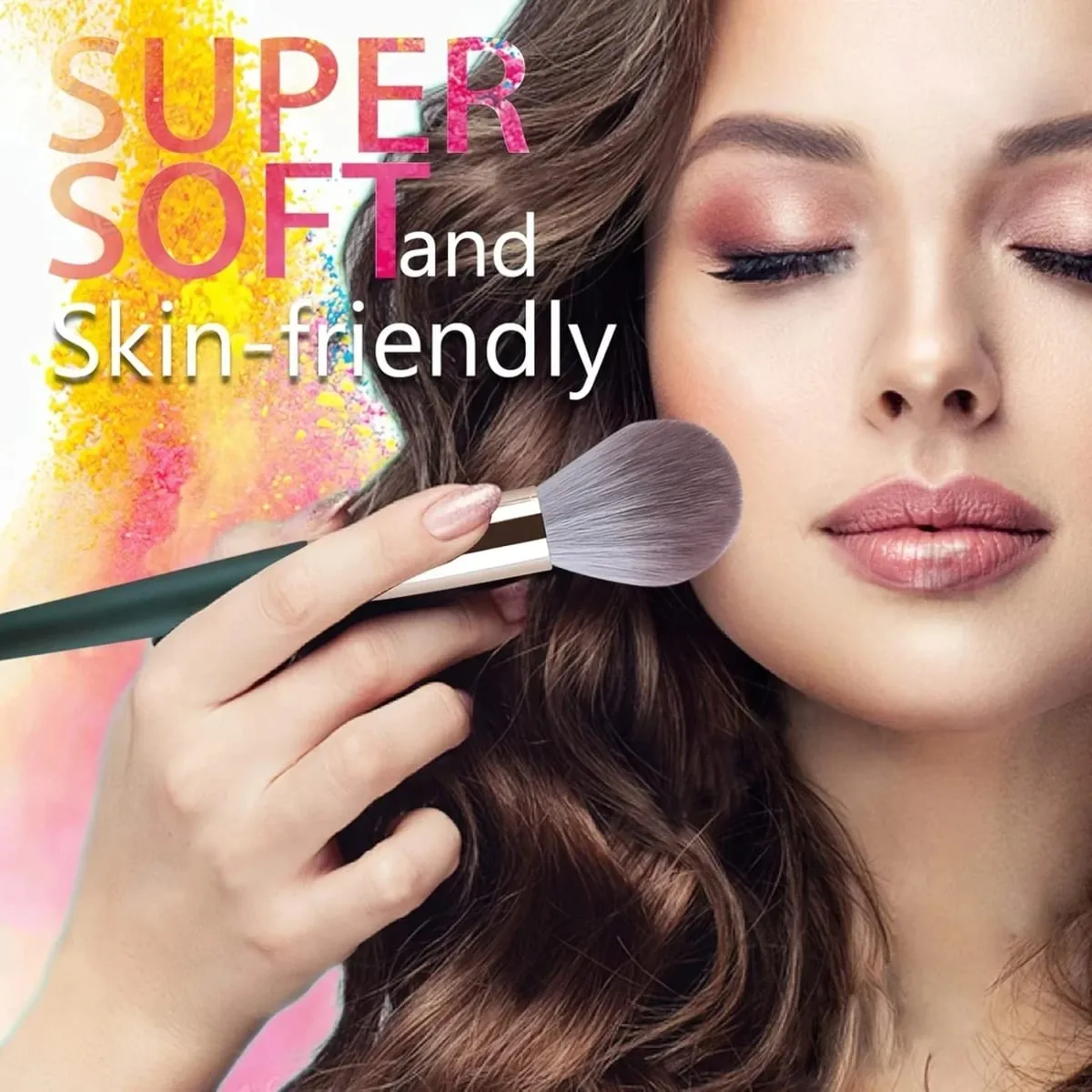 14 pçs pincéis de maquiagem conjunto macio macio pincéis cosméticos profissionais para fundação pó sombra mistura beleza completa