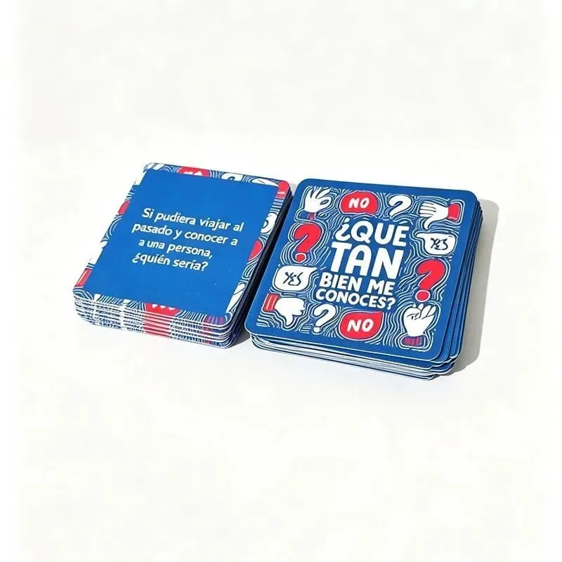 Spanish Ice-breaking Dialogue Game QUE TAN BIEN ME CONOCES Friends Party Card