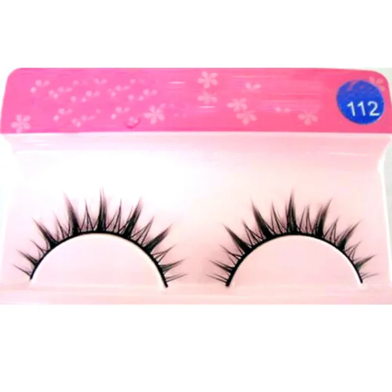 White Eyelashes Cosplay Makeup Natural Long Cross Strip False Eye Lashes