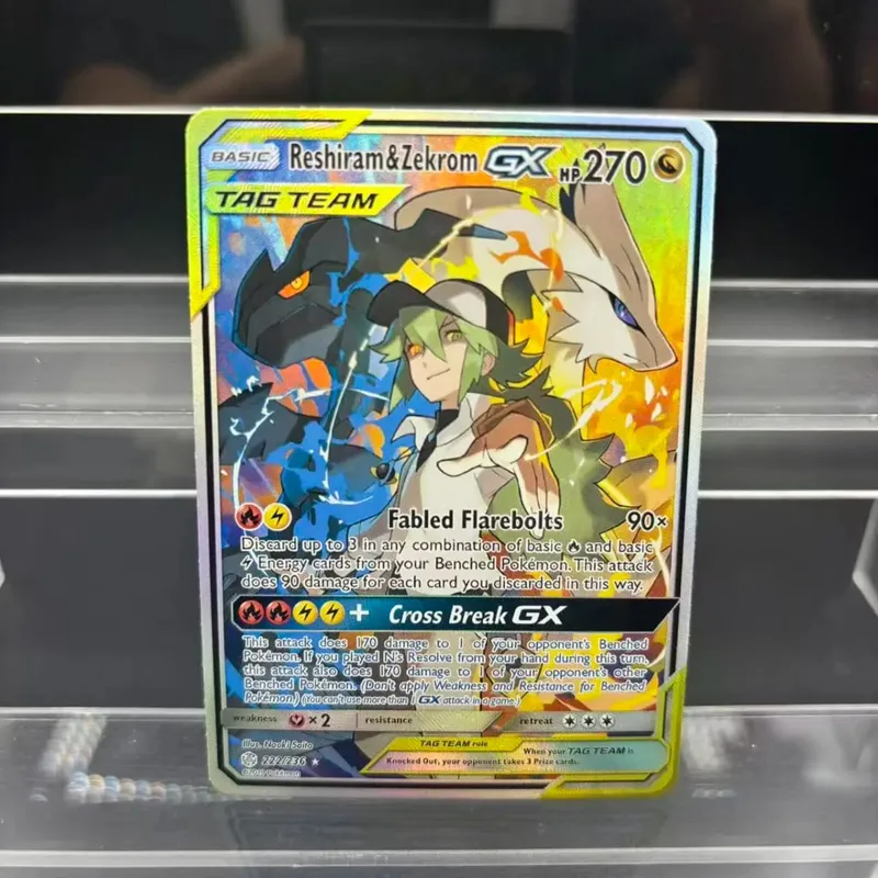 Cartões de coleção diy zekrom umbreon espeon mewtwo gx en auto feito cartão único clássico jogo anime cartão presente brinquedo