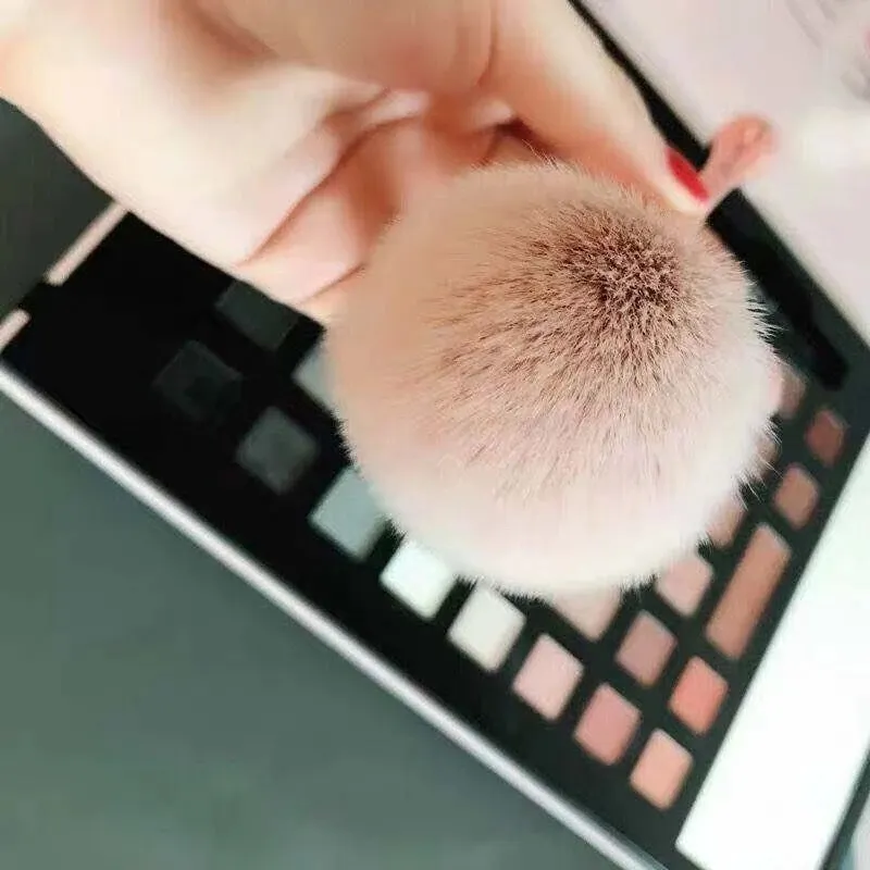Pincéis de maquiagem profissional, pó de ouro rosado, blush, cabelo macio, limpador de pó grande para unhas, ferramenta de beleza cosmética para manicure