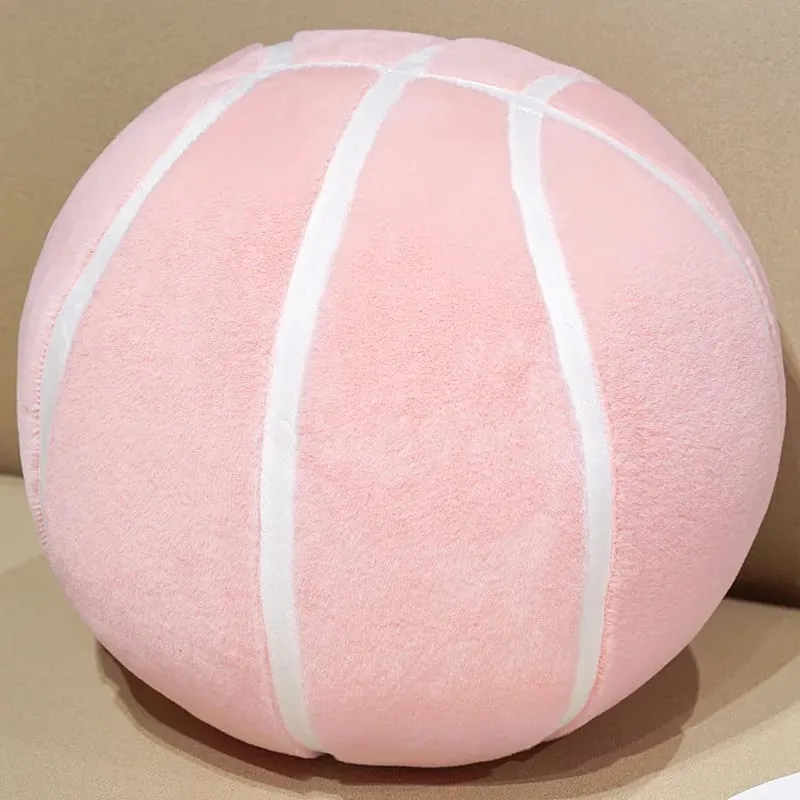 Basketball Plushie Simulation Basketball Throw Pillow Fill Plump Bedroom Decorations Skin-friendly Holiday Gift For Boy And Girl