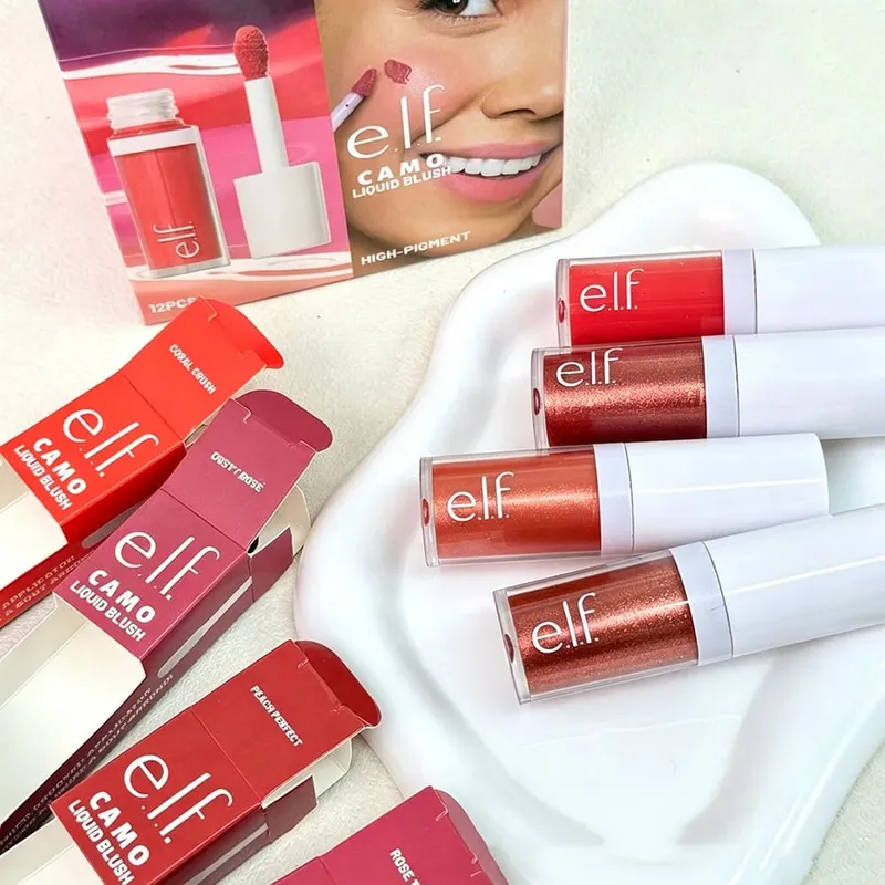 O novo blush líquido da Elf Camo apresenta desenvolvimento de cor de longa duração, leveza natural, retenção de umidade e fácil aplicação