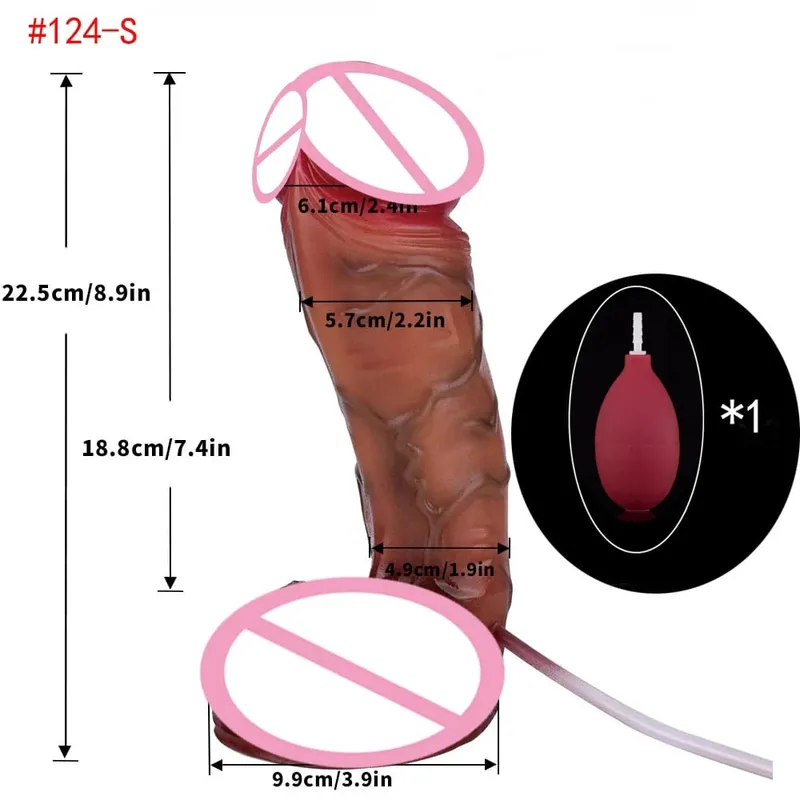 Pênis realista de silicone, ejaculação, grande vibrador realista com ventosa, toque de pele, brinquedos sexuais anais para mulheres