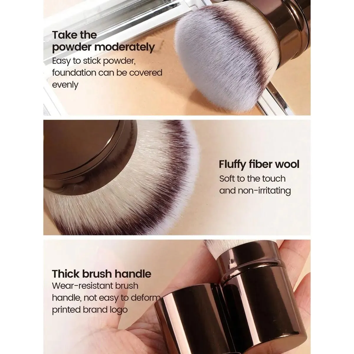 1 pçs retrátil blush escova kabuki fundação pincel macio macio pó contorno pincéis de maquiagem ferramentas de maquiagem portátil