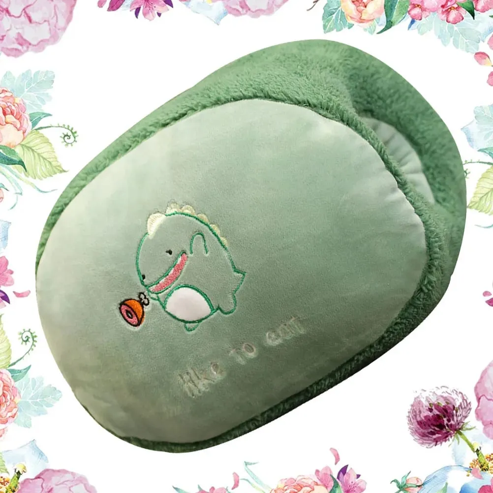 Dinosaur Cartoon Hand Warmer Pillow Soft Warm Cushion for Sofa Bed Desk Car Use Not Easily Deformed Perfect Winter Gift Idea