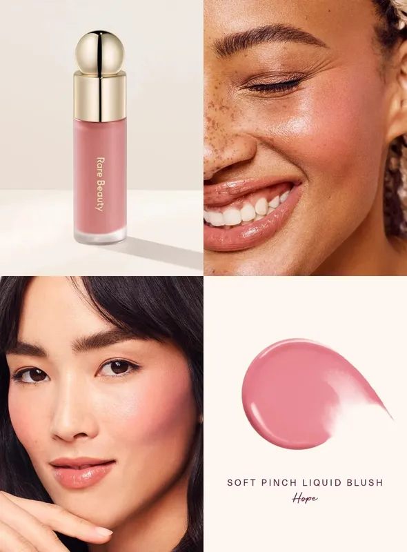 Rare Beauty Creme Derretido Blush Maquiagem Fosco Textura Perolada Glitter Blush Marcador Brilhante Nutrir Hidratar Brilho Labial