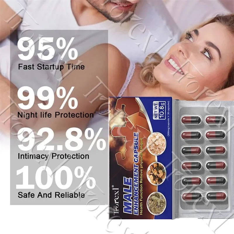 Extratos de ervas Epimedium suplementam cápsulas masculinas Max Performer Ginseng para resistência e resistência adultas mantêm a firmeza