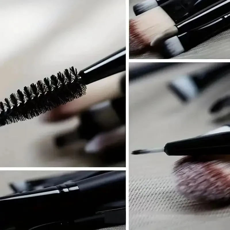 20 pçs pincéis de maquiagem profissional conjunto macio cabelo sintético escova cosmética para fundação sombra sobrancelha delineador mistura fazer — image 2