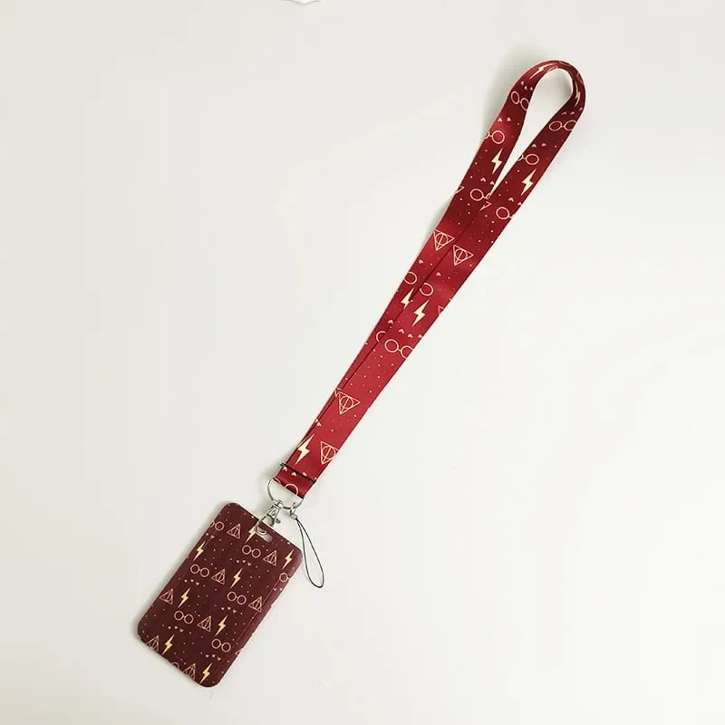 Credential Holder American Anime Lanyards for Key Neck Strap For Card Badge Gym Keychain Keyring Accessories Gifts