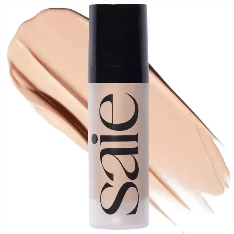 Fashion Saie Glitter Hydration Liquid Powder Blusher Moisturizing Liquid High Gloss Gel Facial Contour Cream Makeup Products