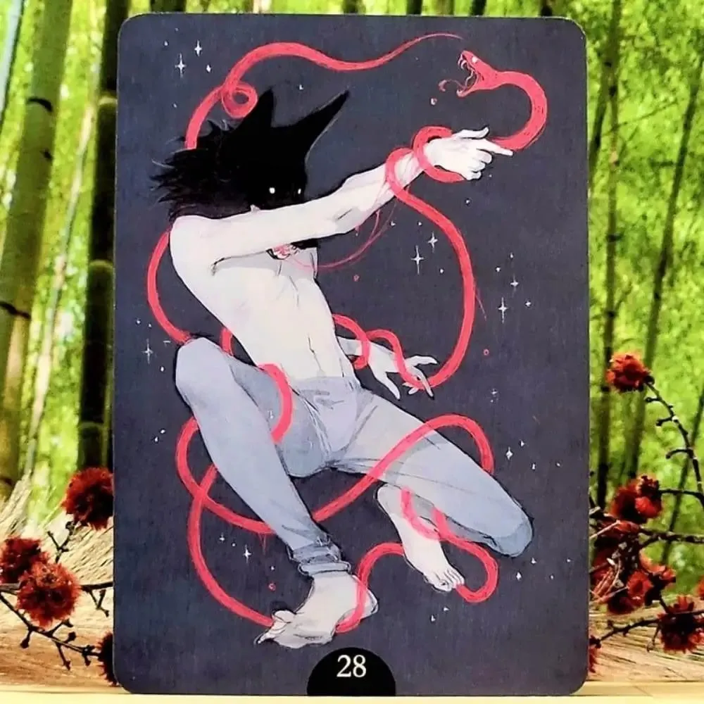 8.8*12.6cm Loputyn Oracle 36 Pcs Cartões Dupla Face Em Relevo Evocativo Desenhos Sensuais e Imaginativos