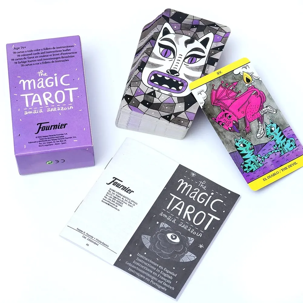 España as cartas de tarô mágico na versão espanhola jogo de tabuleiro baralho de adivinhação para iniciantes oracle cartas tarô baralho festa de família
