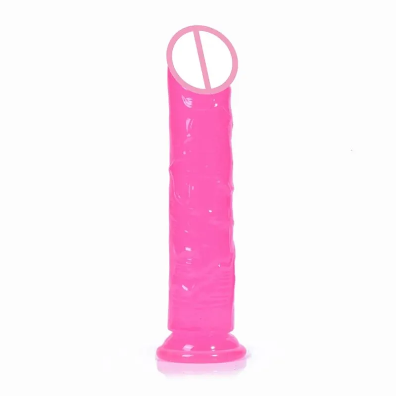 KWD Erotic Soft Jelly Dildo Anal Butt Plug Realistic Strong Suction Cup Adult Toys G-spot Orgasm Big Penis Sex Toys For Woman