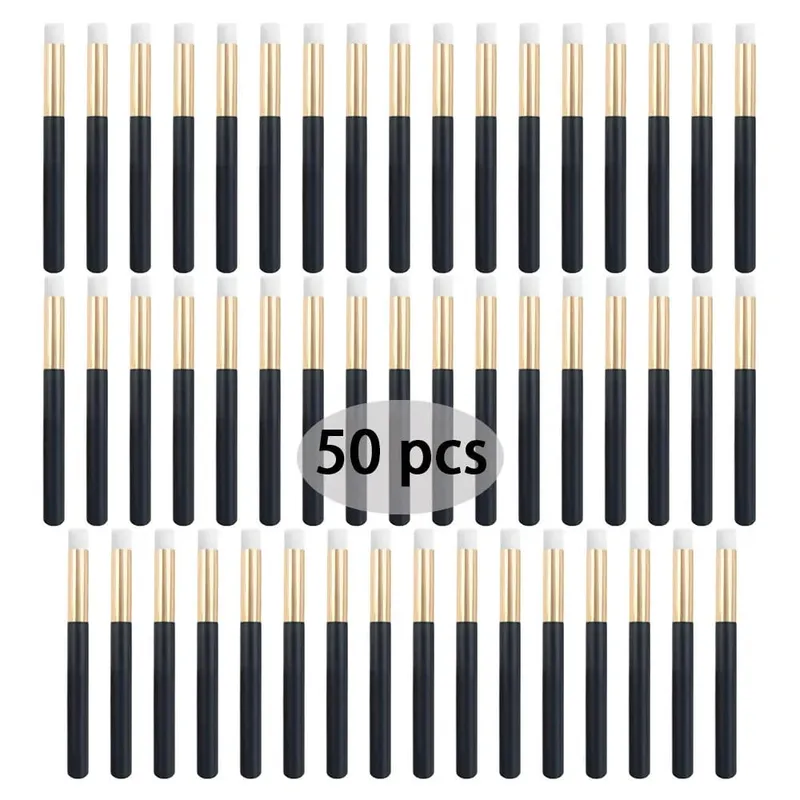 50 pçs profissional macio lash extensão shampoo escovas limpeza profunda cílios sobrancelha nariz casca cuidados salão de beleza suprimentos ferramentas