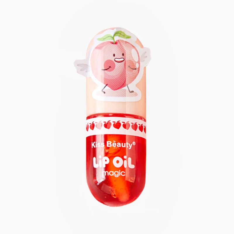 1 pçs hidratante cor mudando batons líquidos transparente pêssego lábio óleo hidratante natural lipgloss maquiagem duradoura cosméticos