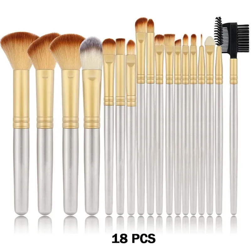 Conjunto de pincéis de maquiagem, 10/32 peças, pó macio, base, contorno, blush, corretivo, sombra, iluminador, ferramenta de beleza