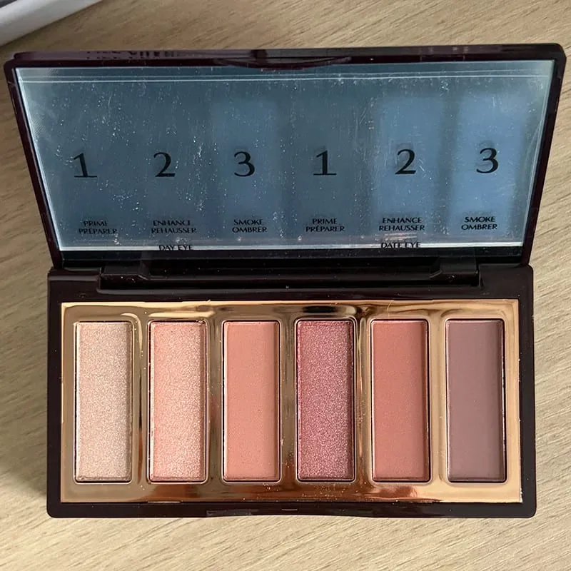 Conjuntos de maquiagem CT Batom Luz Rosa Médio Rosa Plumps Gloss Lip Tint em forma de coração Dois tons Blush Lip Liner Paleta de sombras