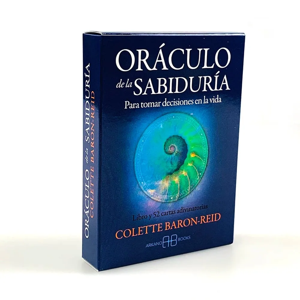 Oráculo de la sabiduría oráculo cartas versão espanhola sabedoria adivinhação deck fortuna dizendo jogo de cartas para colecionadores presentes